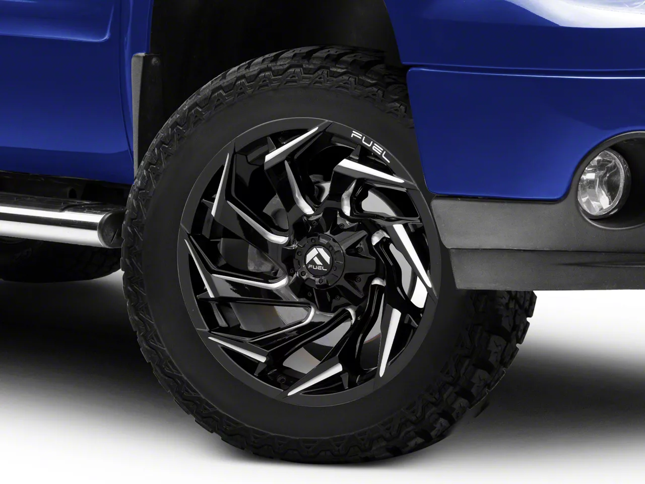 Fuel Wheels Reaction Gloss Black Milled 6-Lug Wheel; 18x9; 1mm Offset (07-13 Sierra 1500)