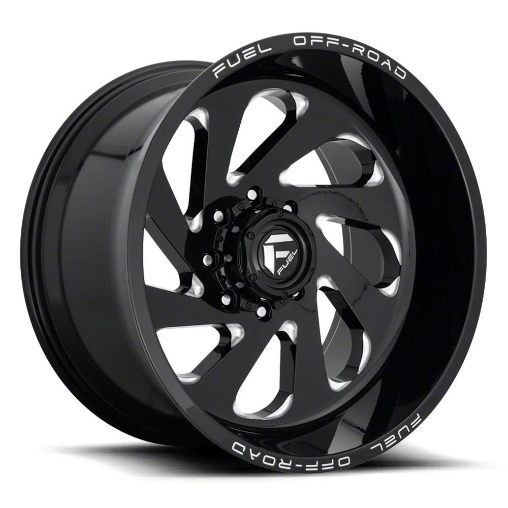 Fuel Wheels Vortex Gloss Black Milled 6-Lug Wheel; 20x12; -44mm Offset (07-14 Tahoe)
