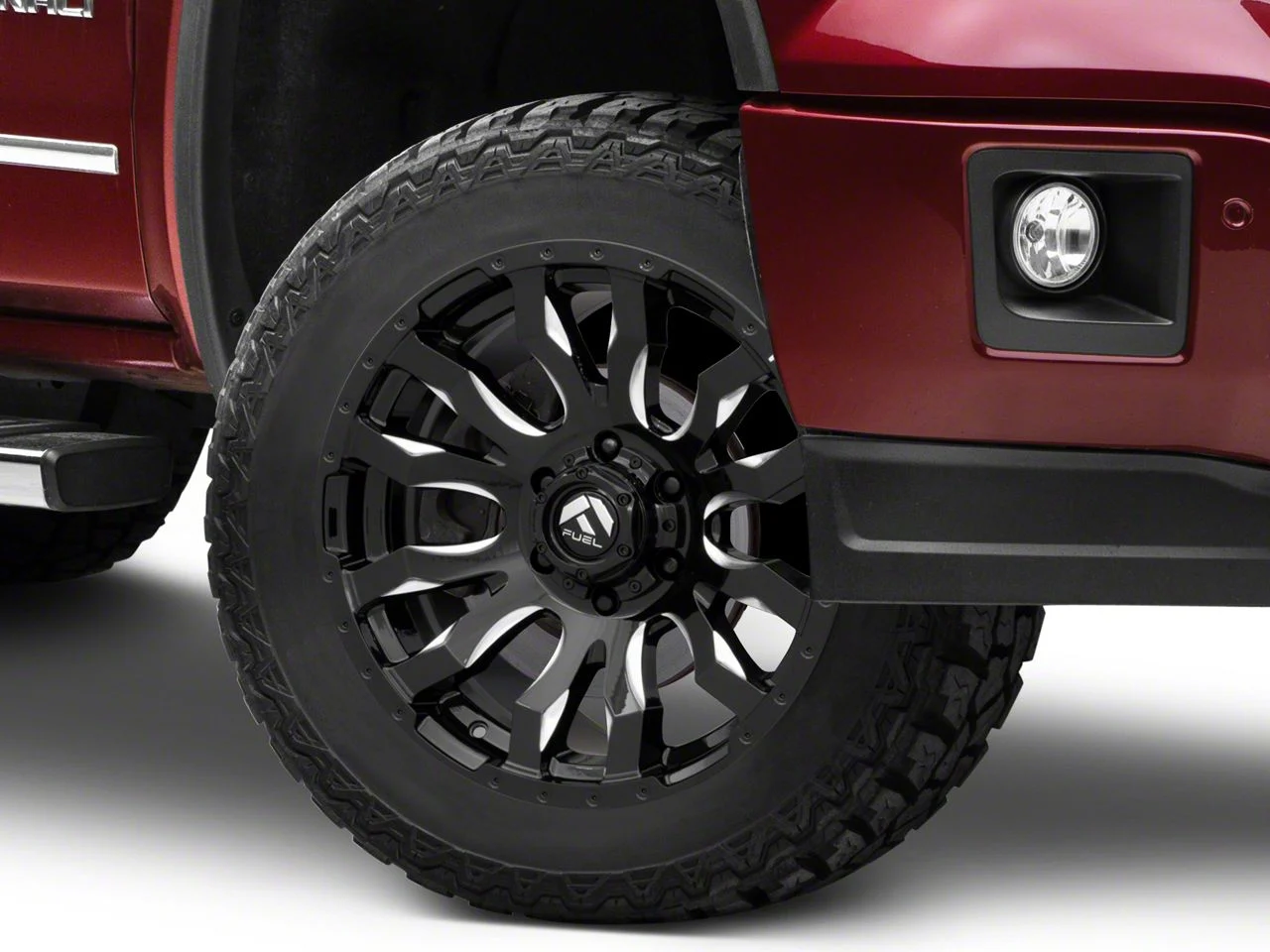 Fuel Wheels Blitz Gloss Black Milled 6-Lug Wheel; 20x9; 1mm Offset (14-18 Sierra 1500)