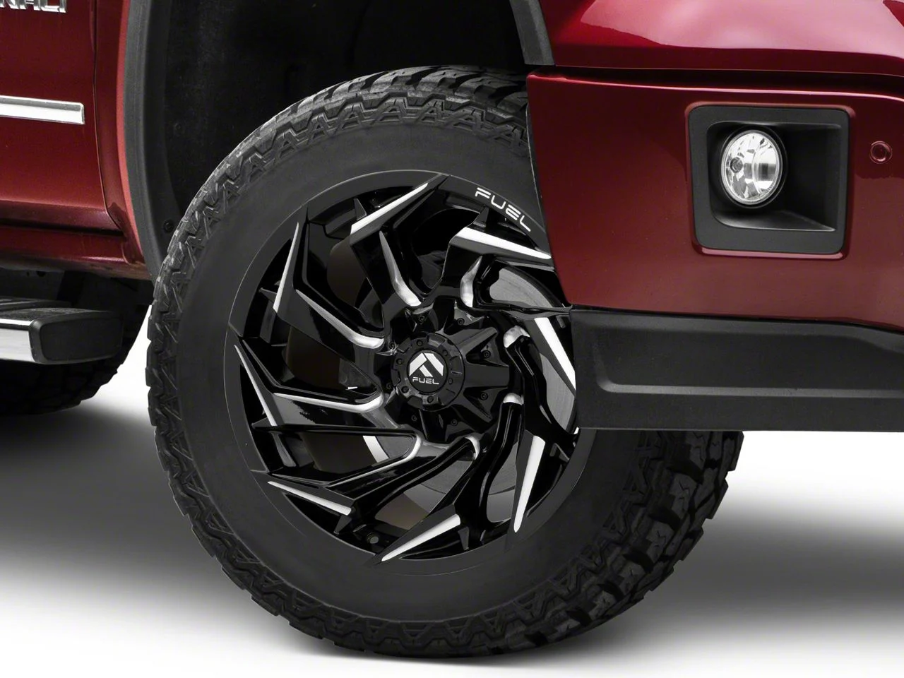 Fuel Wheels Reaction Gloss Black Milled 6-Lug Wheel; 20x9; 1mm Offset (14-18 Sierra 1500)