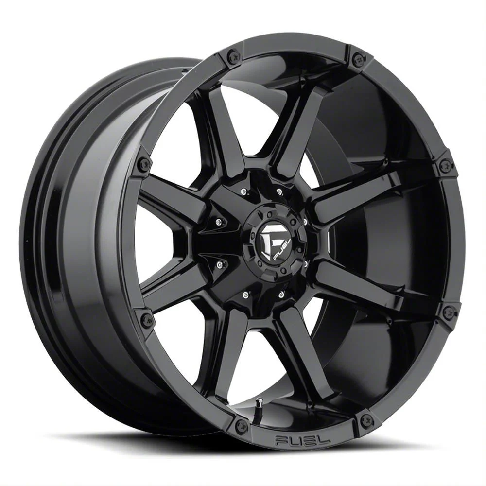 Fuel Wheels Coupler Gloss Black 8-Lug Wheel; 20x9; 20mm Offset (15-19 Sierra 2500 HD)