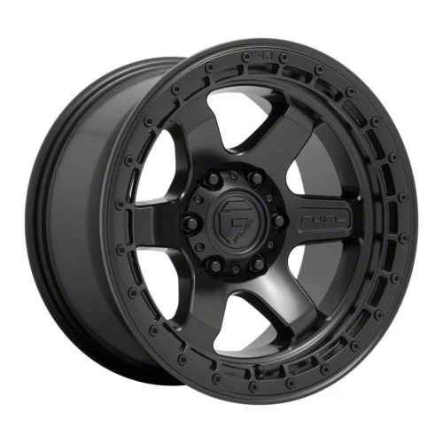 Fuel Wheels Block Matte Black 6-Lug Wheel; 18x9; 20mm Offset (15-20 Tahoe)