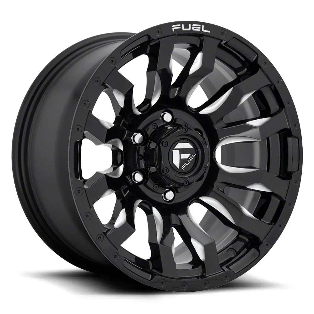 Fuel Wheels Blitz Gloss Black Milled 8-Lug Wheel; 20x9; 20mm Offset (20-26 Sierra 2500 HD)