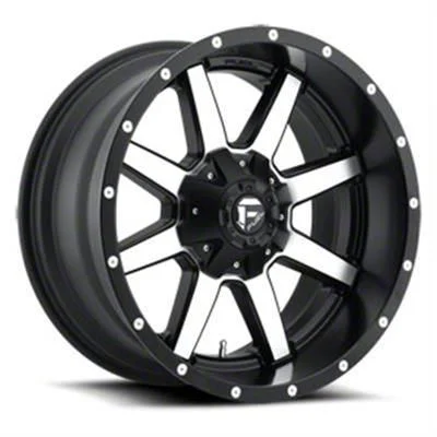 Fuel Wheels Maverick Matte Black Machined 8-Lug Wheel; 20x10; -18mm Offset (20-26 Sierra 2500 HD)
