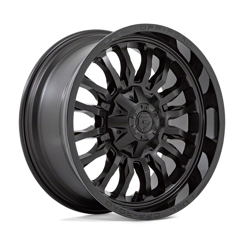 Fuel Wheels ARC Matte Black with Gloss Black Lip 6-Lug Wheel; 20x10; -18mm Offset (19-23 Ranger)
