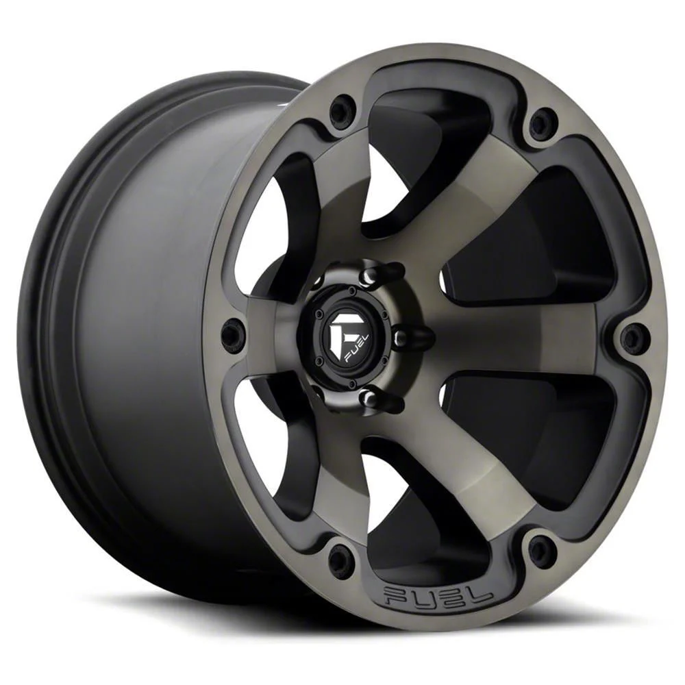 Fuel Wheels Beast Matte Black with Double Dark Tint 6-Lug Wheel; 20x9; 19mm Offset (19-23 Ranger)