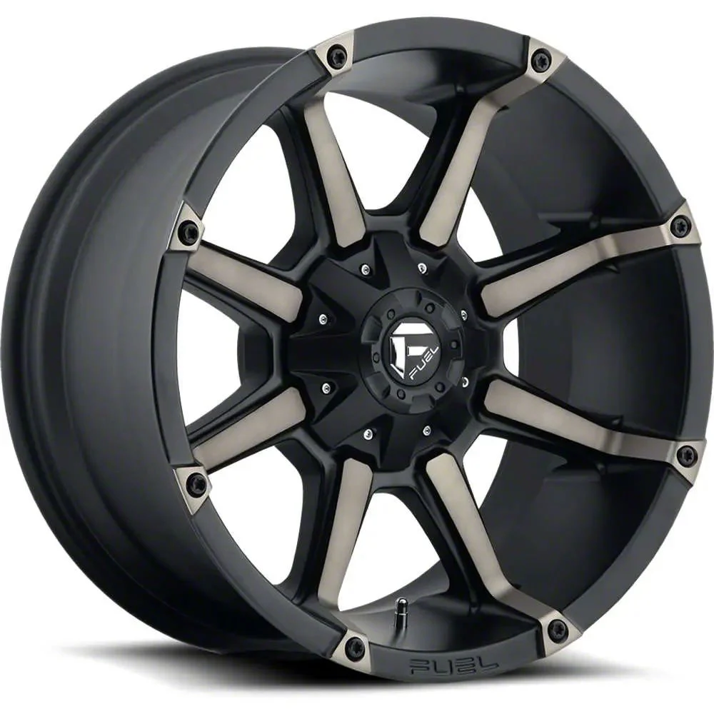 Fuel Wheels Coupler Matte Black with Double Dark Tint 6-Lug Wheel; 20x9; 20mm Offset (19-23 Ranger)