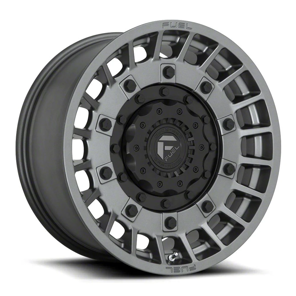 Fuel Wheels Militia Matte Anthracite and Black 6-Lug Wheel; 20x10; -18mm Offset (19-23 Ranger)