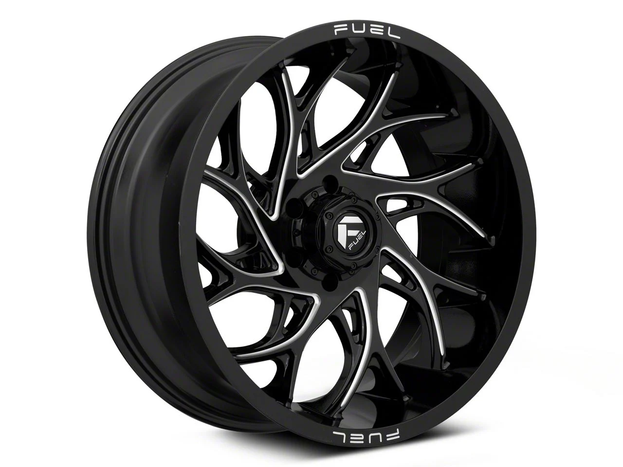 Fuel Wheels Runner Gloss Black Milled 6-Lug Wheel; 24x12; -44mm Offset (19-23 Ranger)