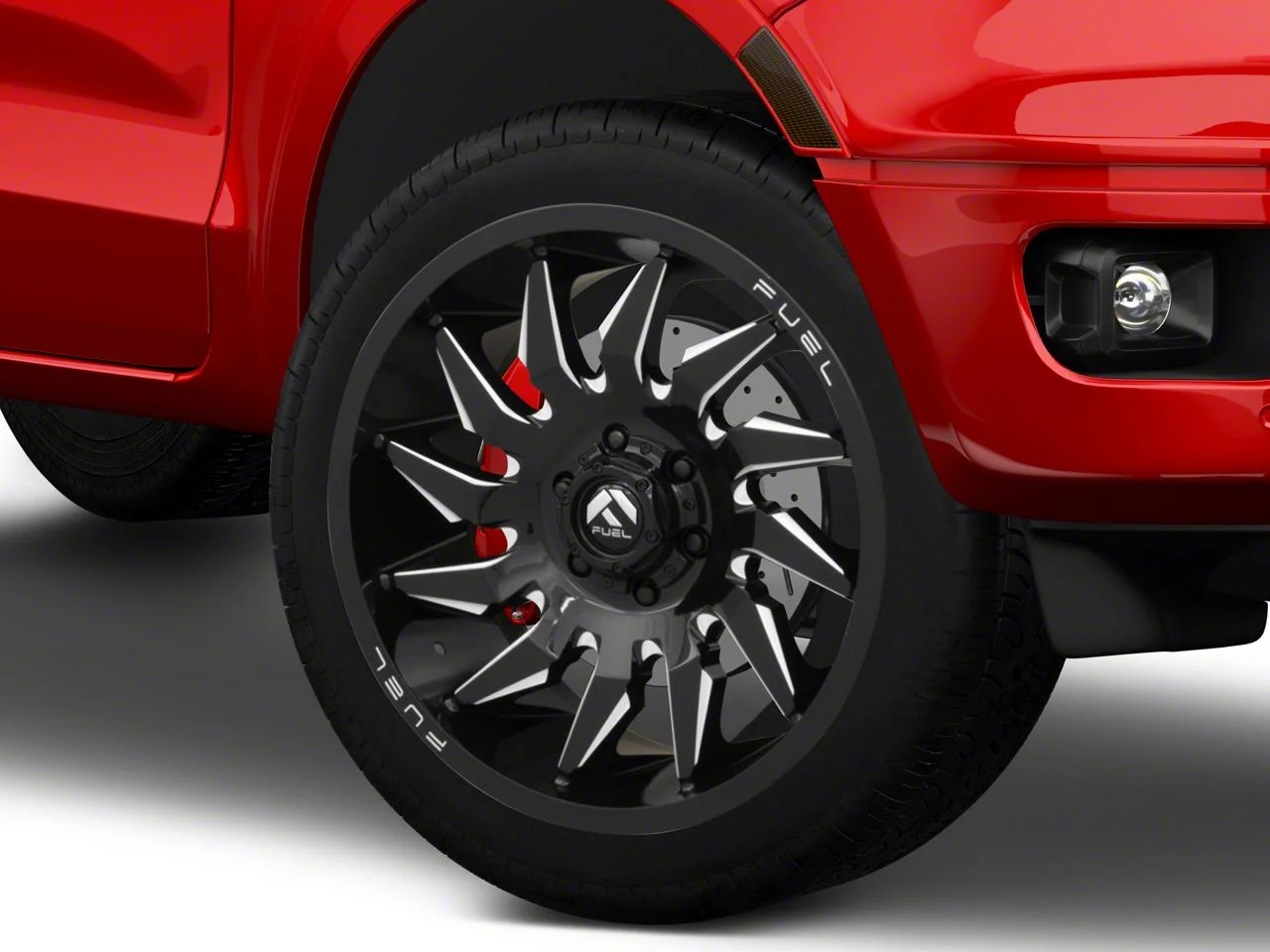 Fuel Wheels Saber Gloss Black Milled 6-Lug Wheel; 24x12; -44mm Offset (19-23 Ranger)