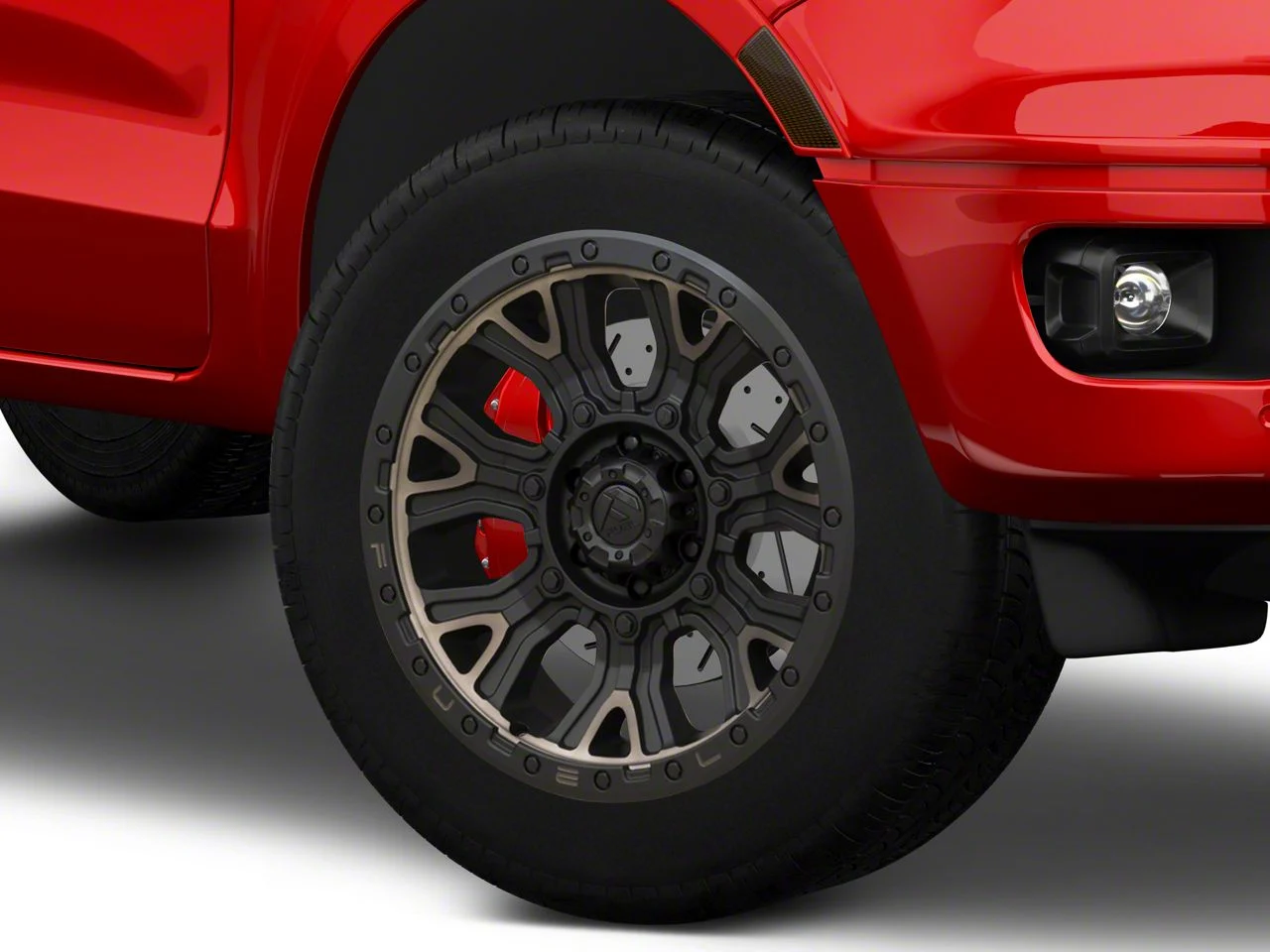 Fuel Wheels Traction Matte Black with Double Dark Tint 6-Lug Wheel; 20x10; -18mm Offset (19-23 Ranger)