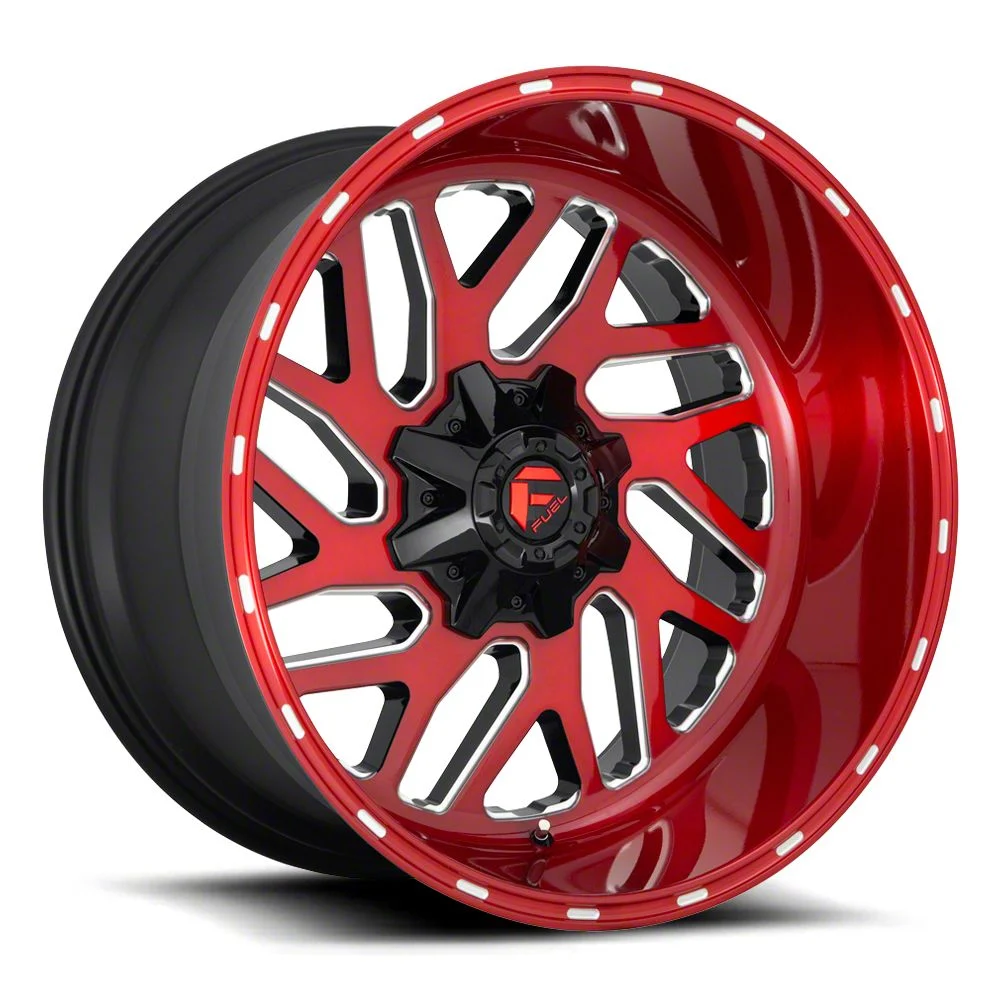 Fuel Wheels Triton Candy Red Milled 6-Lug Wheel; 24x12; -44mm Offset (19-23 Ranger)