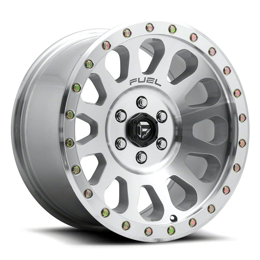 Fuel Wheels Vector Diamond Cut Machined 6-Lug Wheel; 18x9; 1mm Offset (19-23 Ranger)