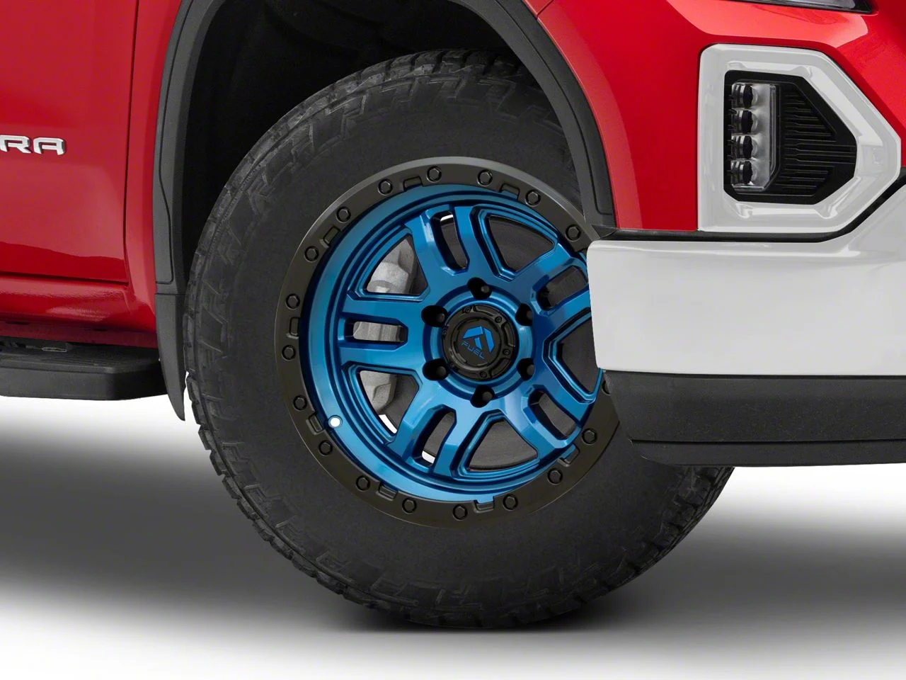 Fuel Wheels Ammo Gloss Blue with Black Bead Ring 6-Lug Wheel; 20x10; -18mm Offset (19-26 Sierra 1500)