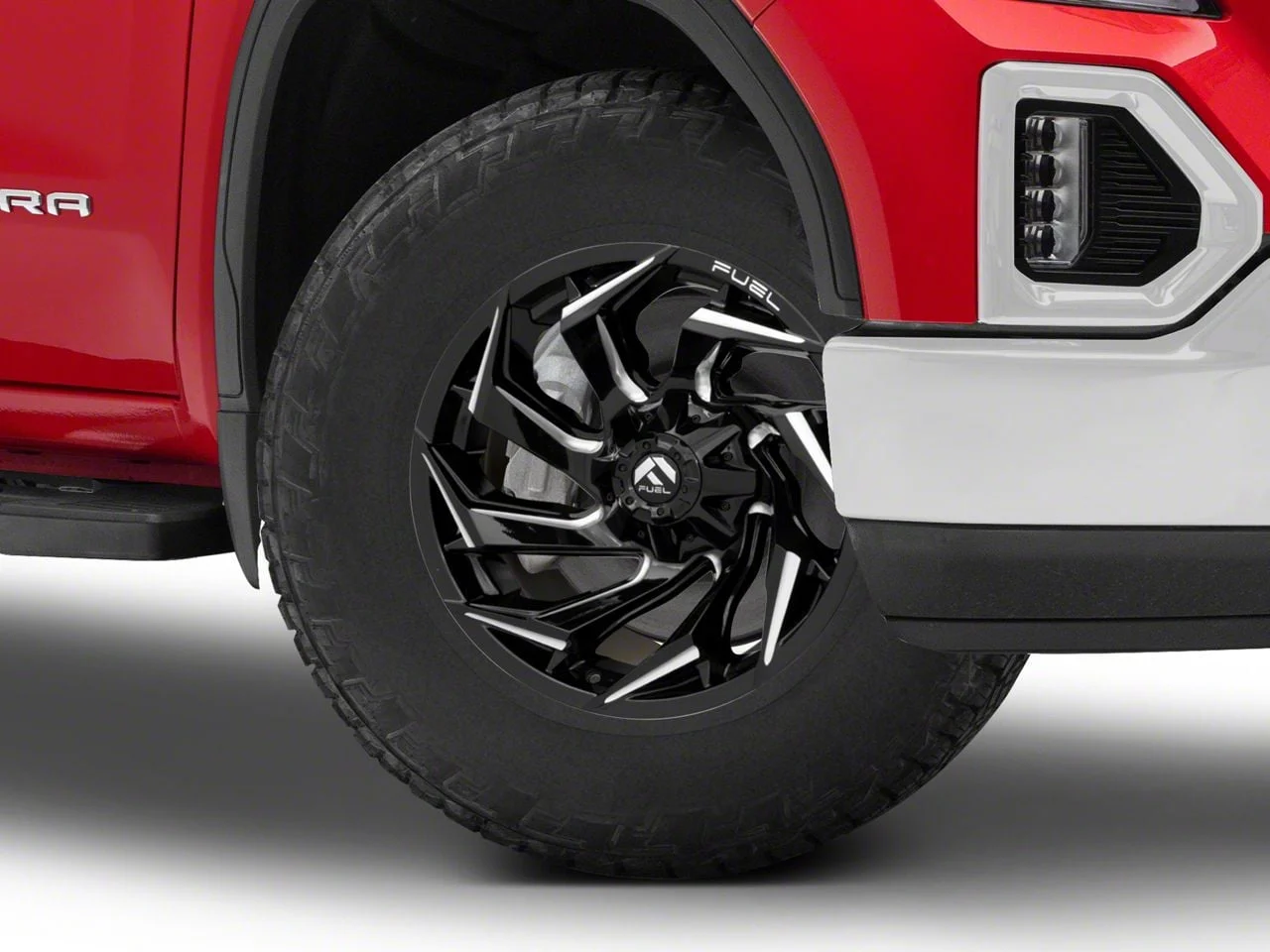 Fuel Wheels Reaction Gloss Black Milled 6-Lug Wheel; 18x9; 1mm Offset (19-26 Sierra 1500)