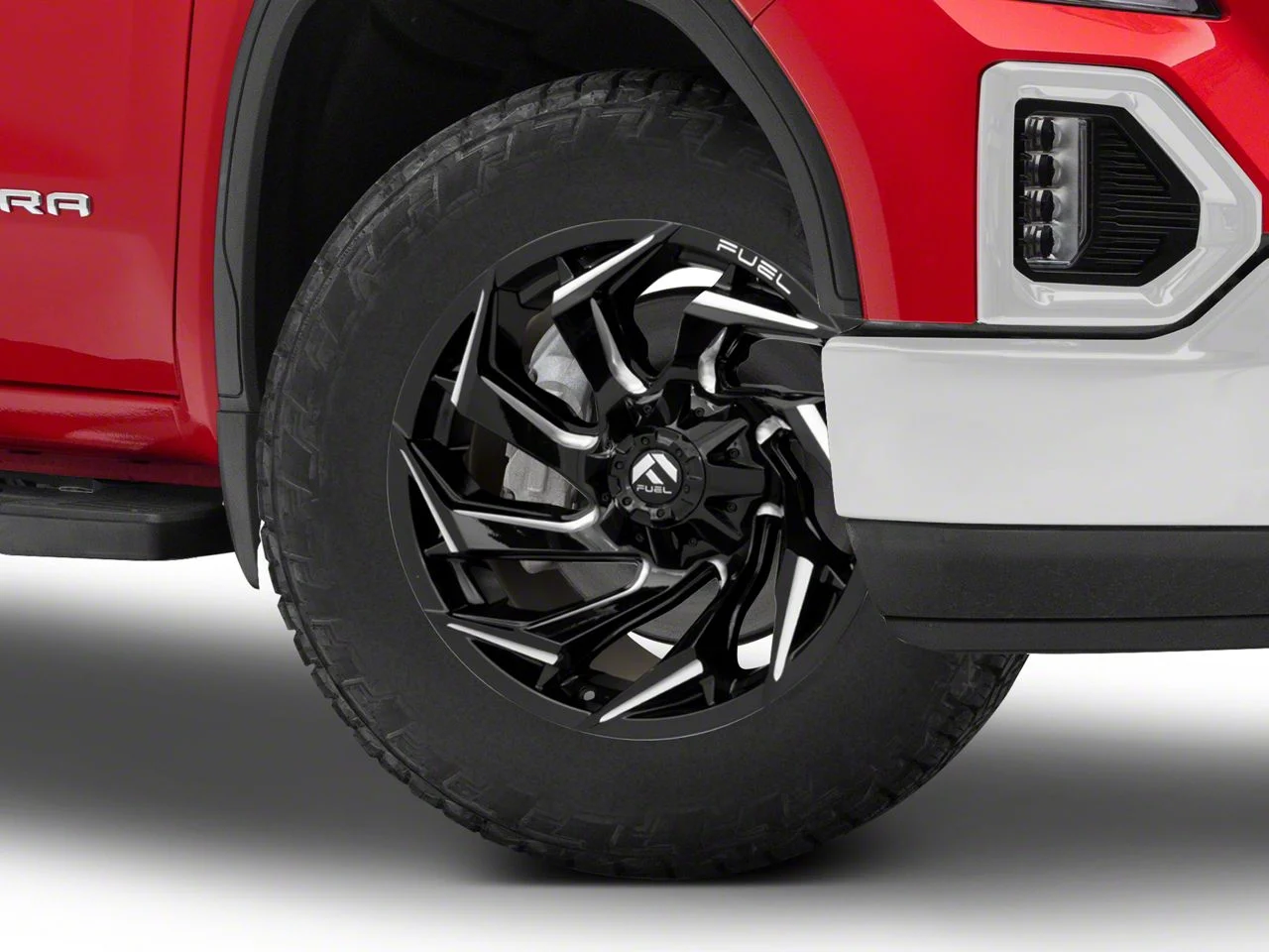 Fuel Wheels Reaction Gloss Black Milled 6-Lug Wheel; 20x9; 1mm Offset (19-26 Sierra 1500)