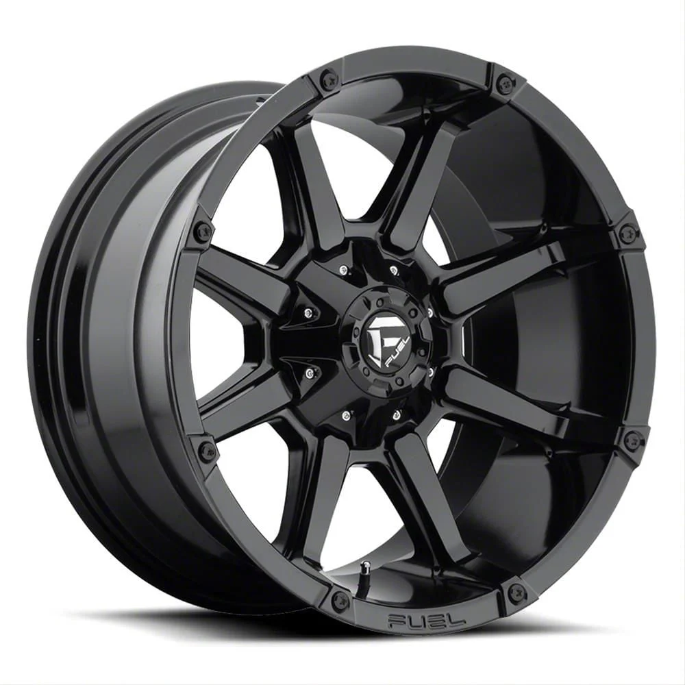 Fuel Wheels Coupler Gloss Black 8-Lug Wheel; 20x9; 20mm Offset (20-26 Sierra 2500 HD)