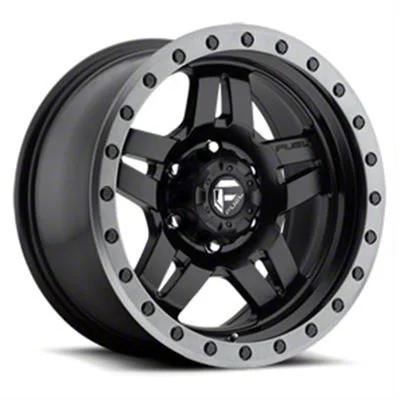 Fuel Wheels Anza Matte Black with Gunmetal Ring 6-Lug Wheel; 20x9; 19mm Offset (21-26 Tahoe)
