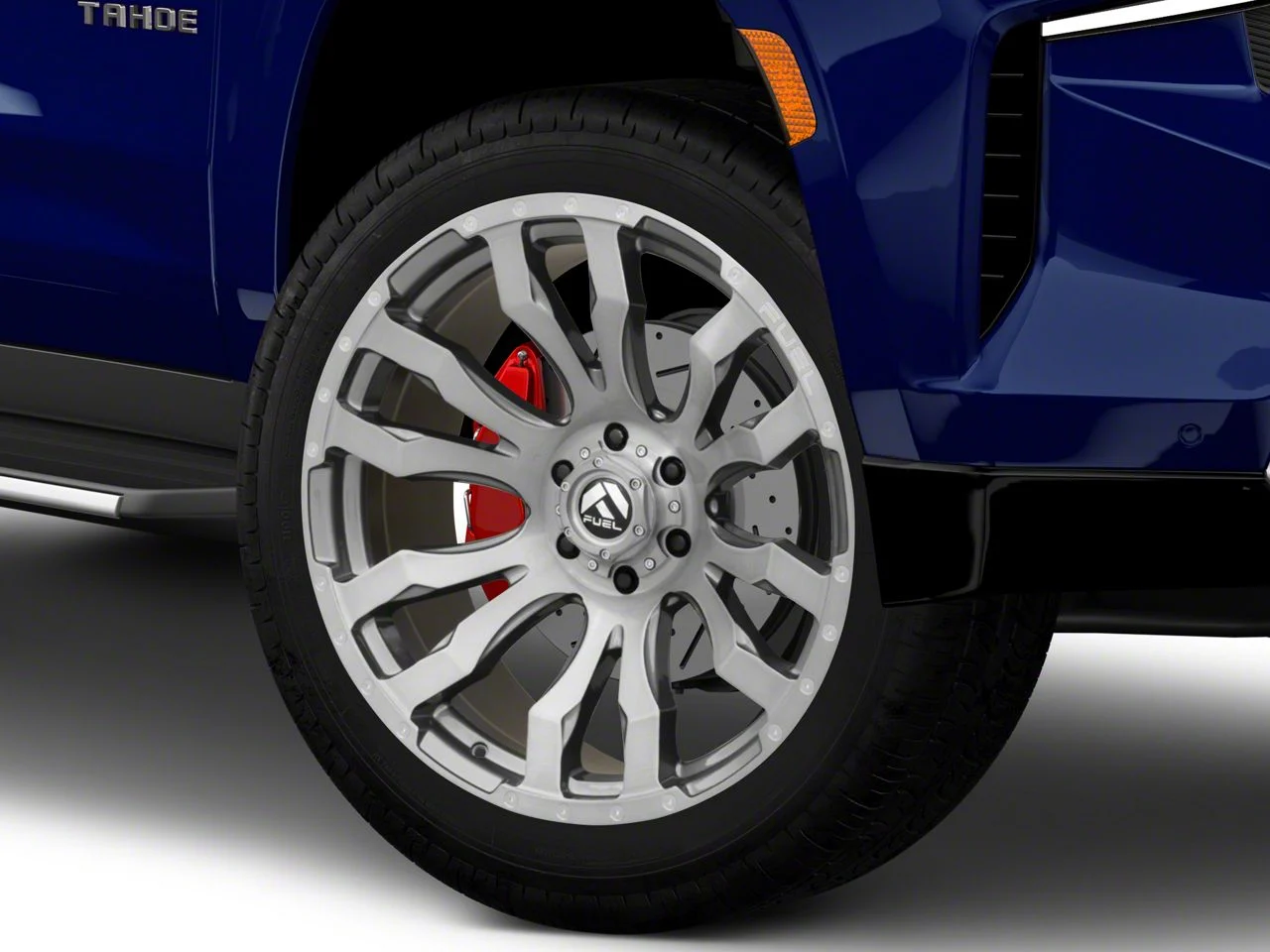Fuel Wheels Blitz Platinum Brushed Gunmetal 6-Lug Wheel; 22x12; -44mm Offset (21-26 Tahoe)
