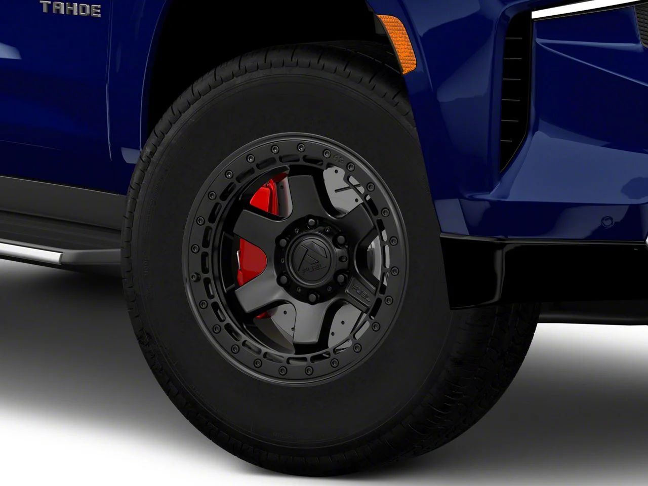 Fuel Wheels Block Beadlock Matte Black 6-Lug Wheel; 17x8.5; 0mm Offset (21-26 Tahoe)