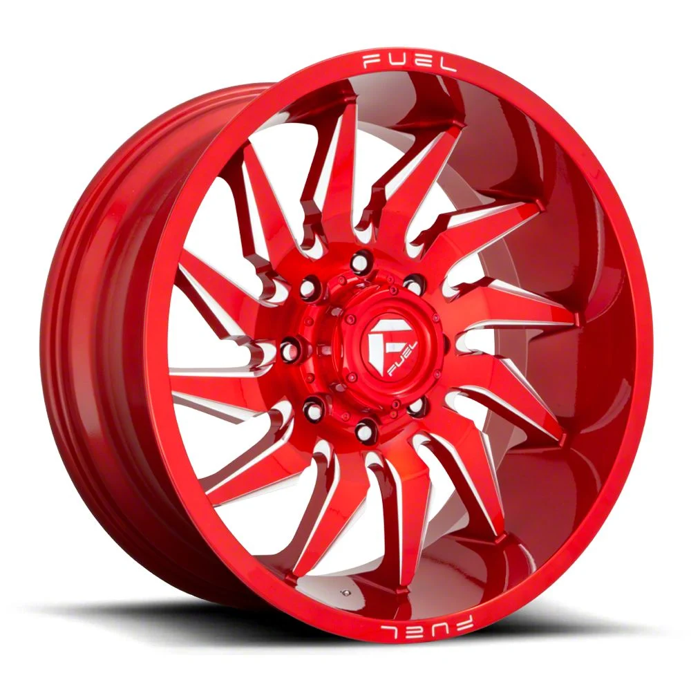Fuel Wheels Saber Candy Red Milled 6-Lug Wheel; 24x12; -44mm Offset (21-26 Tahoe)