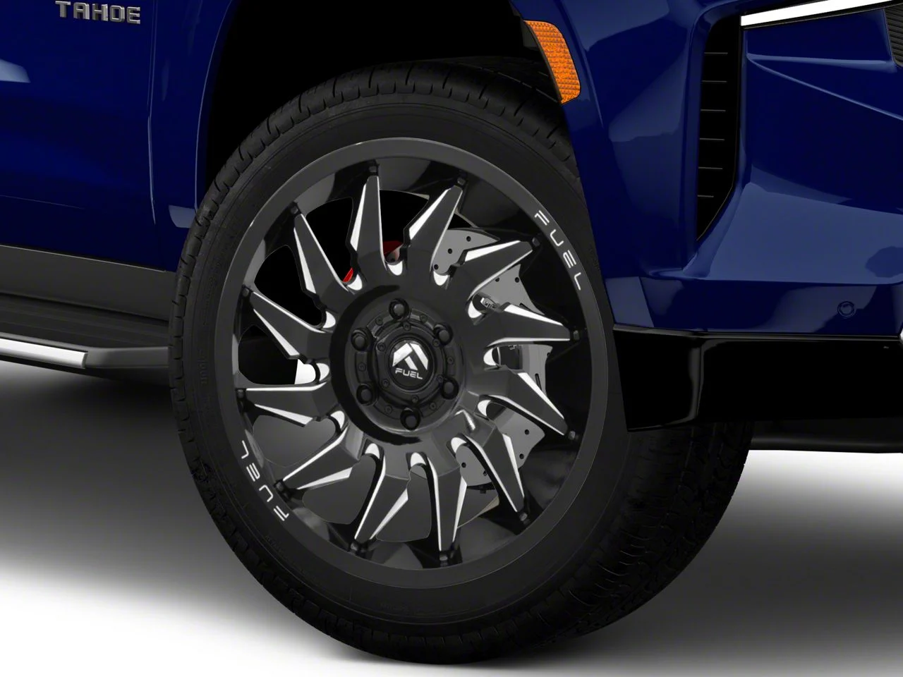 Fuel Wheels Saber Gloss Black Milled 6-Lug Wheel; 24x12; -44mm Offset (21-26 Tahoe)