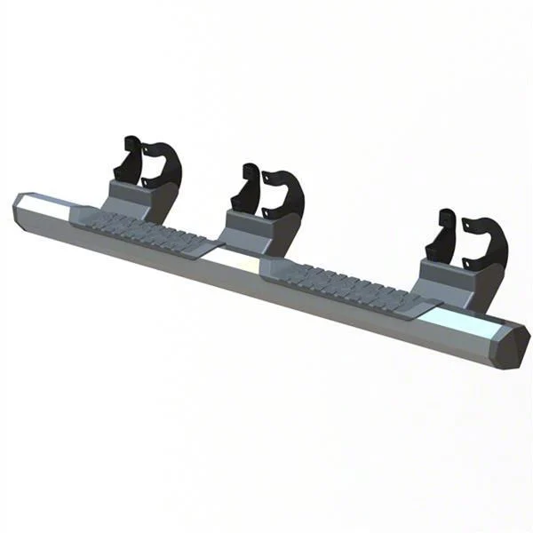 GEM Tubes Octa Series Nerf Side Step Bars; Chrome (15-26 F-150 SuperCab)