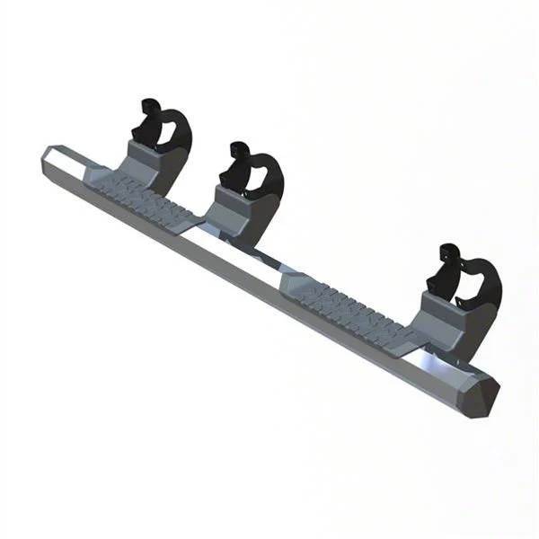 GEM Tubes Octa Series Nerf Side Step Bars; Chrome (15-26 F-150 SuperCrew)