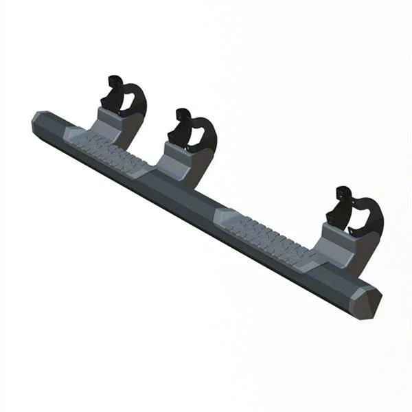 GEM Tubes Octa Series Nerf Side Step Bars; Textured Black (15-26 F-150 SuperCrew)