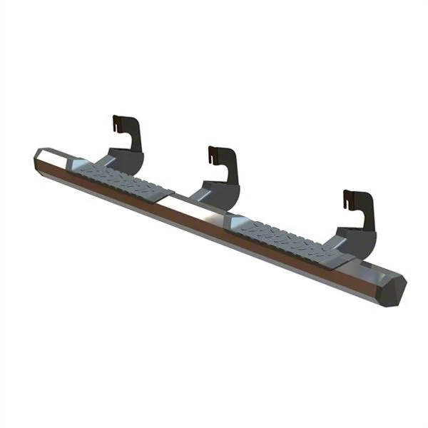 GEM Tubes Octa Series Nerf Side Step Bars; Chrome (14-18 Sierra 1500 Double Cab)