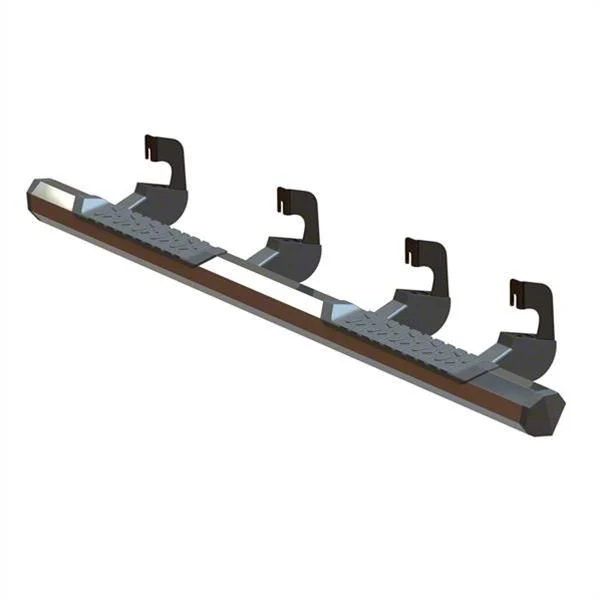 GEM Tubes Octa Series Nerf Side Step Bars; Chrome (14-18 Sierra 1500 Crew Cab)