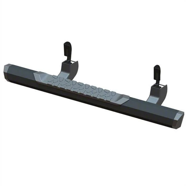 GEM Tubes Octa Series Nerf Side Step Bars; Textured Black (07-13 Sierra 1500 Regular Cab)