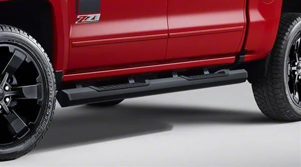 GEM Tubes Octa Series Nerf Side Step Bars; Textured Black (14-18 Sierra 1500 Regular Cab)