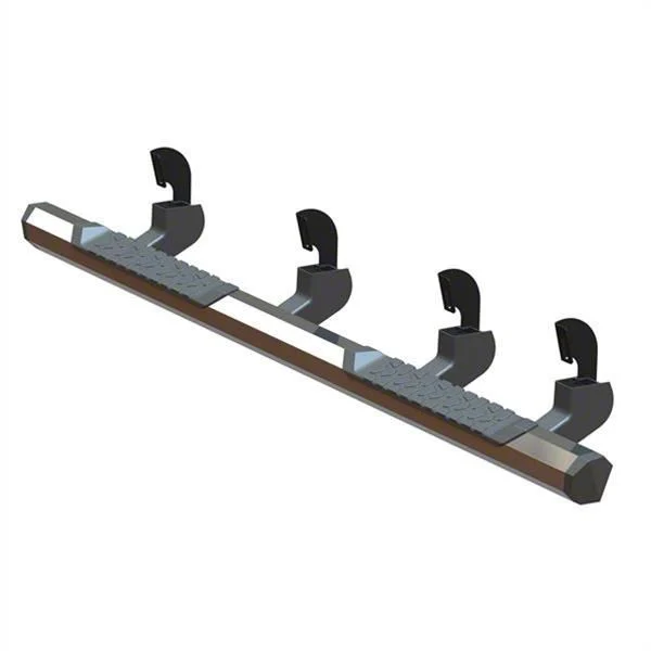 GEM Tubes Octa Series Nerf Side Step Bars; Chrome (07-13 Silverado 1500 Crew Cab)