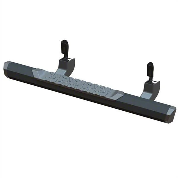 GEM Tubes Octa Series Nerf Side Step Bars; Textured Black (07-14 6.0L Silverado 3500 HD Regular Cab)