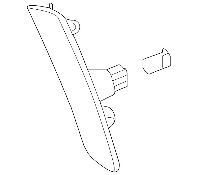 Side Marker Light Assembly; Rear Right (16-24 Camaro)