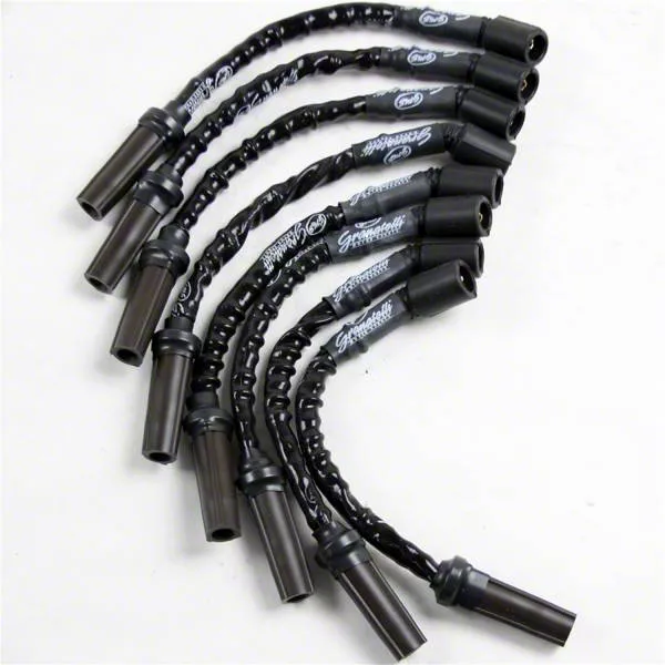 Granatelli Motor Sports High Performance Ignition Wires; High Temp Black (16-24 Camaro LT1, SS)