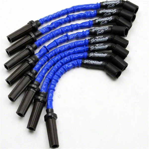 Granatelli Motor Sports High Performance Ignition Wires; High Temp Blue (16-24 Camaro LT1, SS)