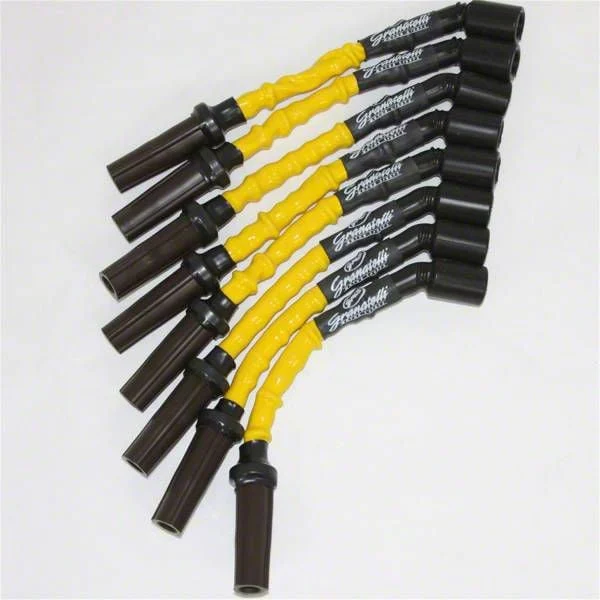 Granatelli Motor Sports High Performance Ignition Wires; High Temp Yellow (16-24 Camaro LT1, SS)