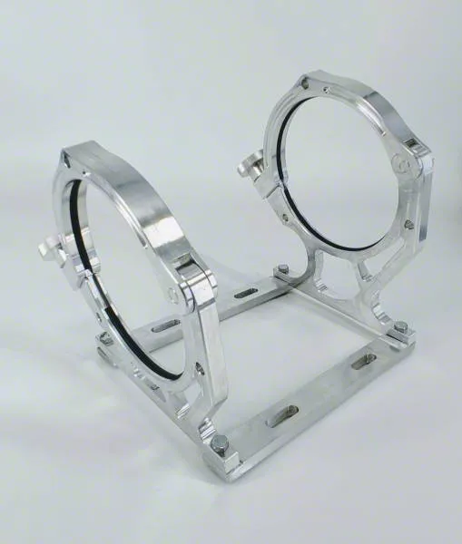 Granatelli Motor Sports Billet Aluminum Nitrous Bottle Bracket for 10/15 lb. and 12 lb. Composite Bottles (Universal; Some Adaptation May Be Required)