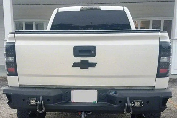Hammerhead Rear Bumper with Flush Mount Light Openings (15-19 Silverado 2500 HD)