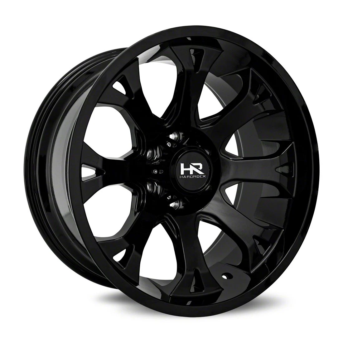 Hardrock Offroad BloodShot Xposed Gloss Black 6-Lug Wheel; 20x12; -44mm Offset (07-13 Sierra 1500)