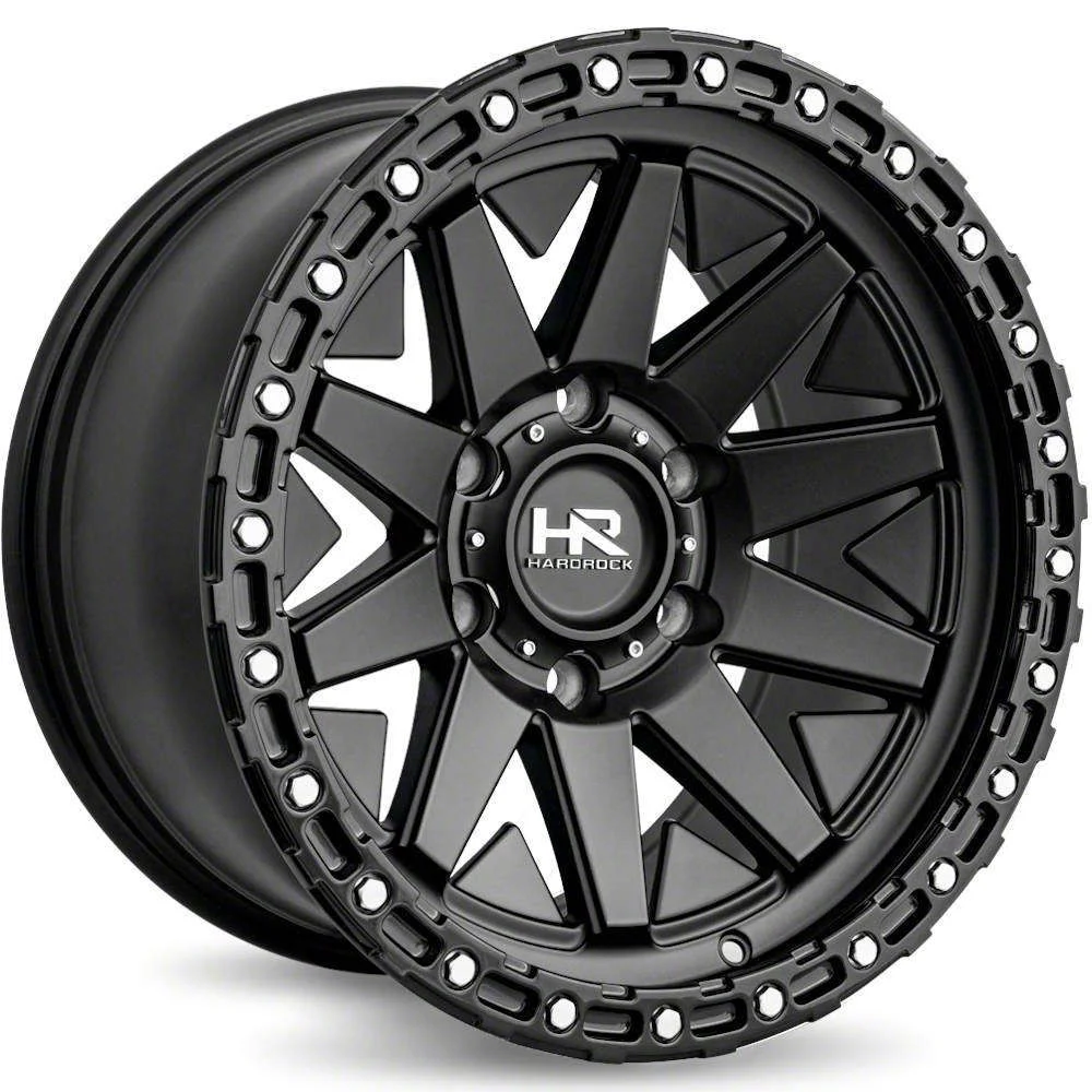 Hardrock Offroad H106 Matte Black 6-Lug Wheel; 17x9; -12mm Offset (07-13 Sierra 1500)