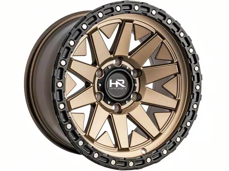 Hardrock Offroad H106 Matte Bronze 6-Lug Wheel; 17x9; 1mm Offset (07-13 Sierra 1500)