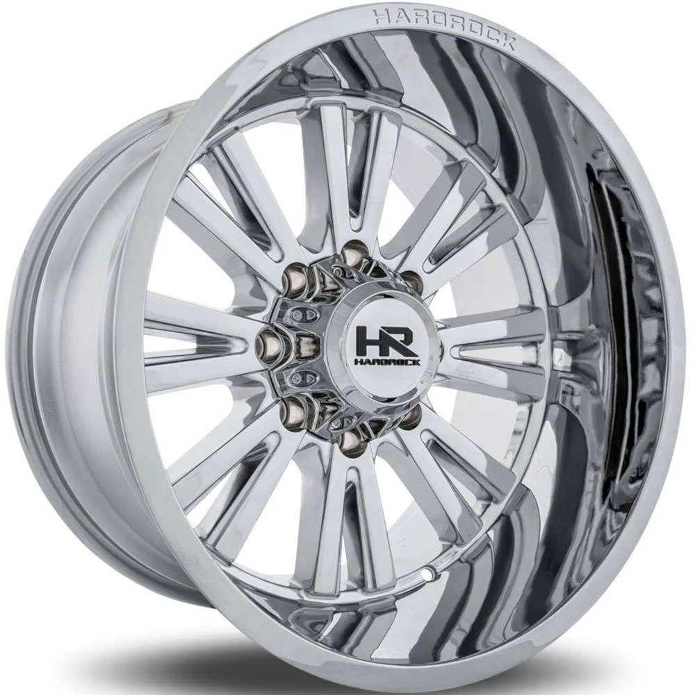 Hardrock Offroad Spine Xposed Chrome 8-Lug Wheel; 20x9; 0mm Offset (15-19 Sierra 2500 HD)