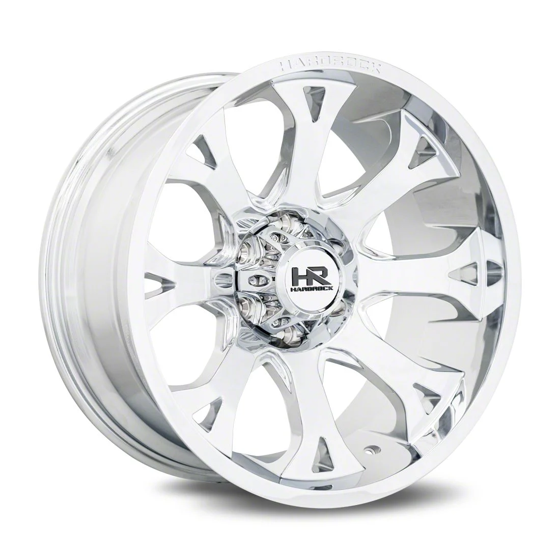 Hardrock Offroad BloodShot Xposed Chrome 6-Lug Wheel; 20x12; -44mm Offset (19-26 Sierra 1500)
