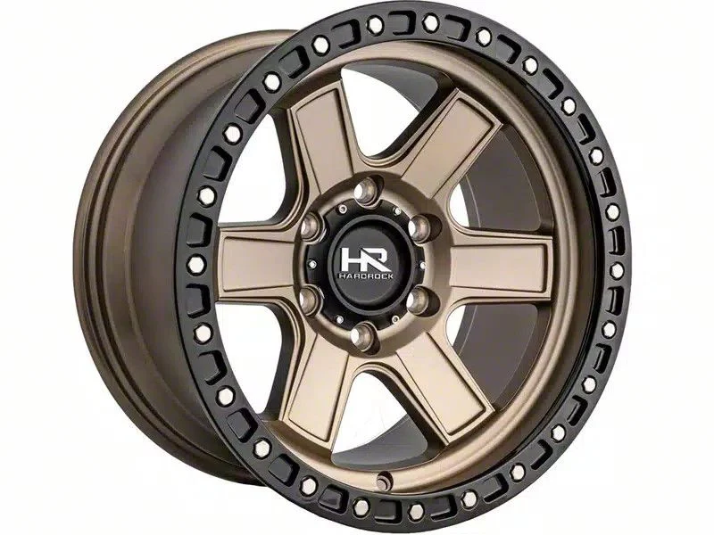 Hardrock Offroad H104 Matte Bronze 6-Lug Wheel; 17x9; 1mm Offset (14-18 Sierra 1500)