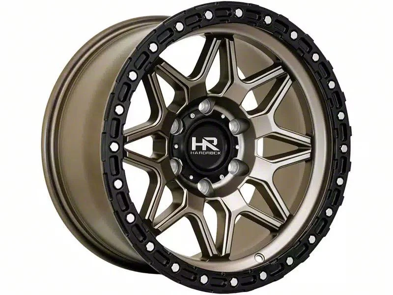 Hardrock Offroad H105 Matte Bronze 6-Lug Wheel; 17x9; -12mm Offset (14-18 Sierra 1500)