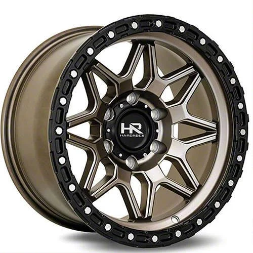 Hardrock Offroad H105 Matte Bronze 6-Lug Wheel; 17x9; 1mm Offset (14-18 Sierra 1500)