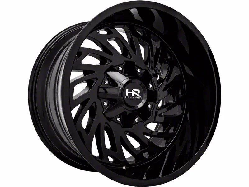 Hardrock Offroad Attack Gloss Black 6-Lug Wheel; 20x10; -19mm Offset (21-26 Tahoe)
